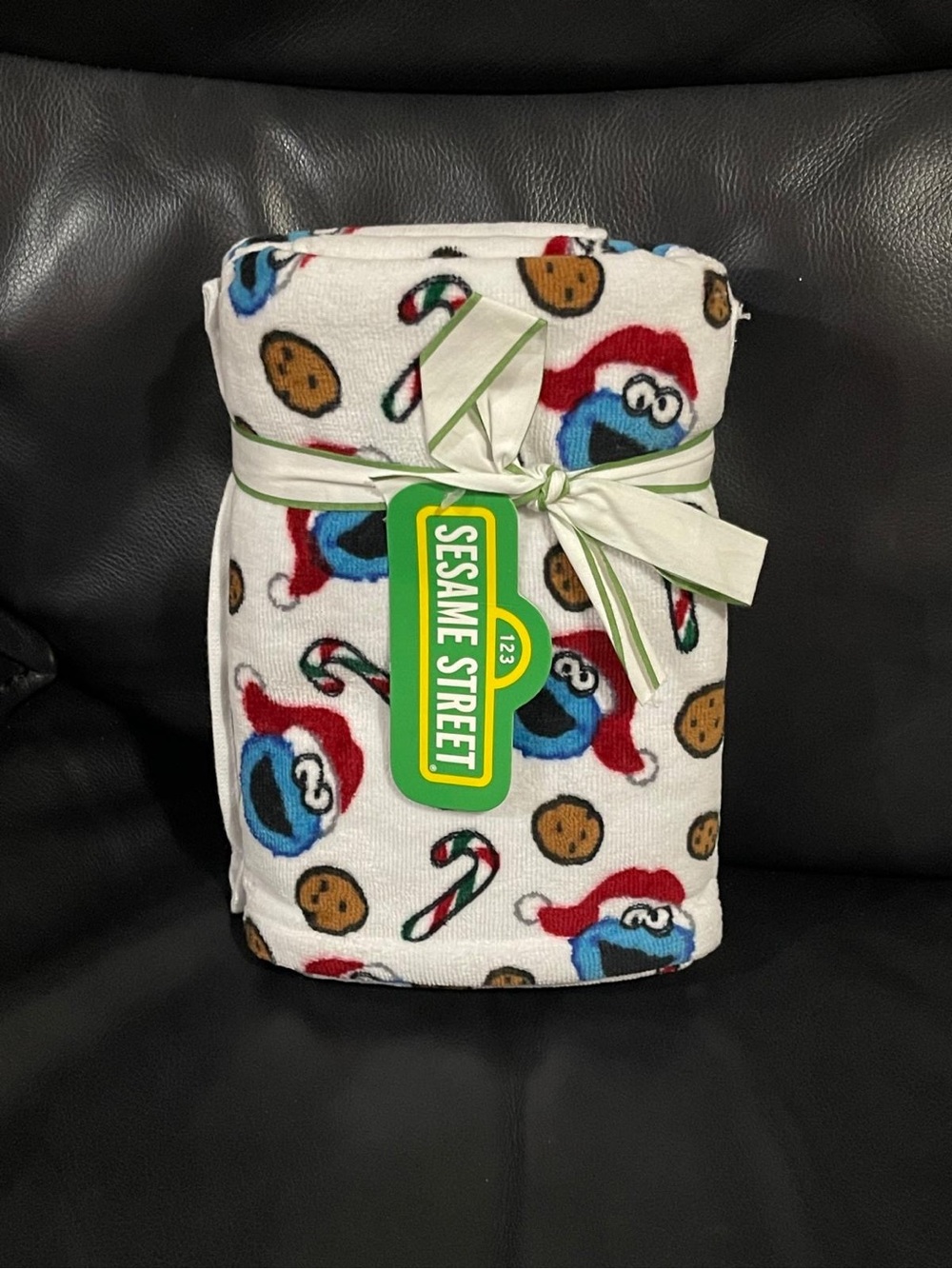 Christmas Sesame Street Cookie Monster Hand Towels, Set of 2